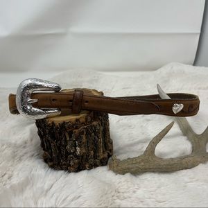 Tony Lama Western Ropin’ Hearts Belt